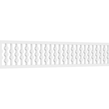 Ekena Millwork Bridgeport Architectural Grade PVC Running Trim, 8"H x 5/8"P x 48"L RUNP08X0625X48BRD